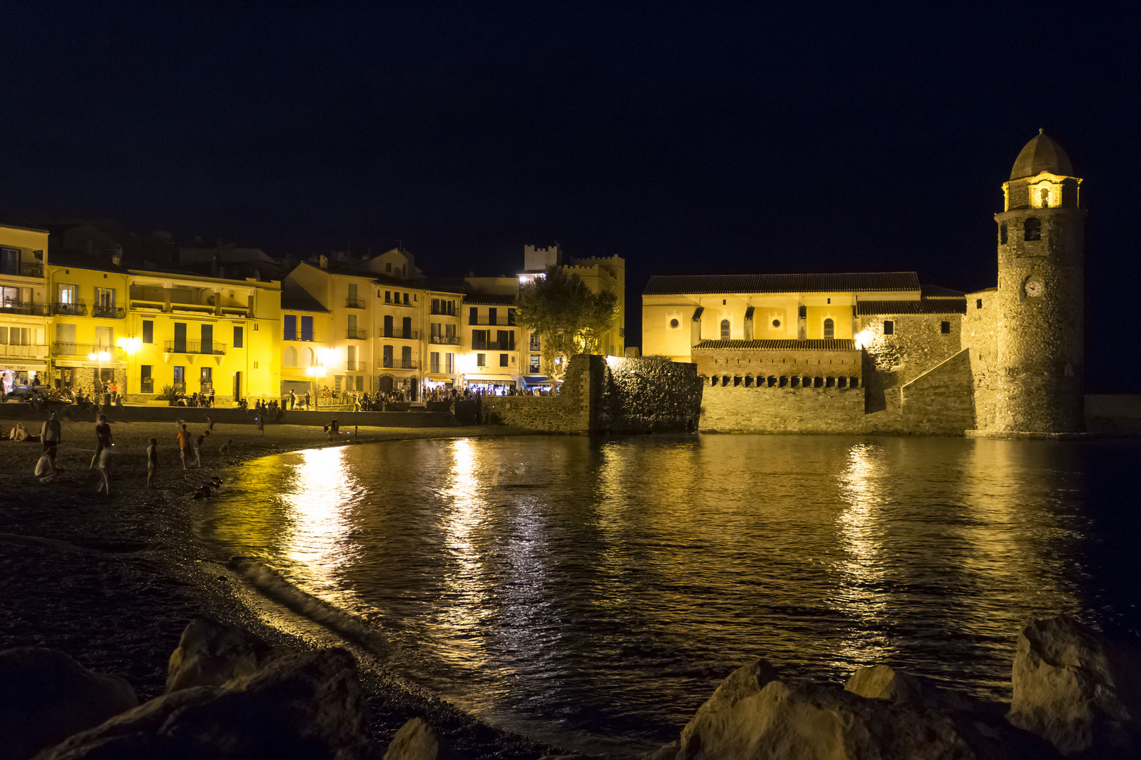 Collioure de nuit