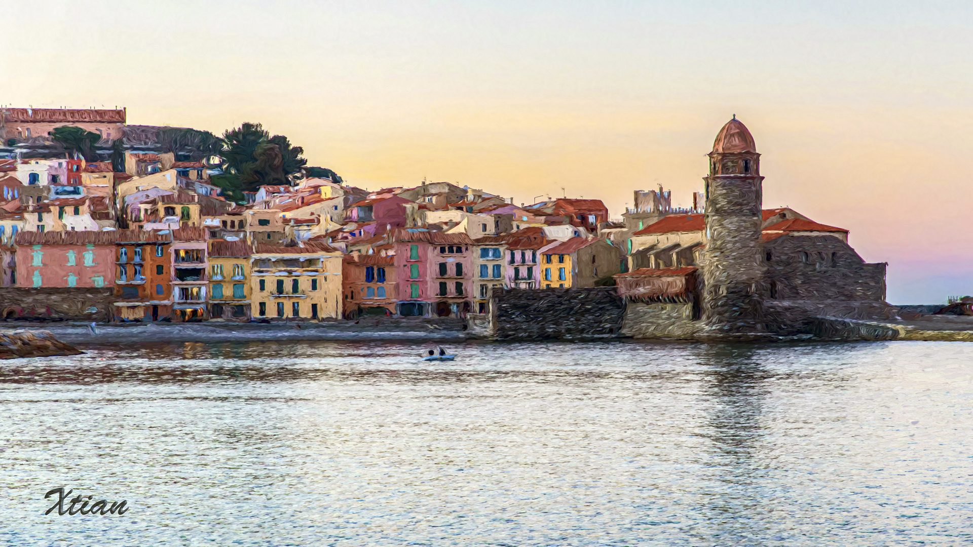 Collioure port des artistes peintres