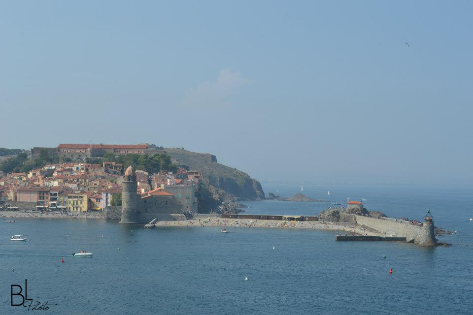 Collioure vue d'en haut.