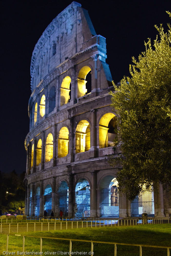 Colloseum by night