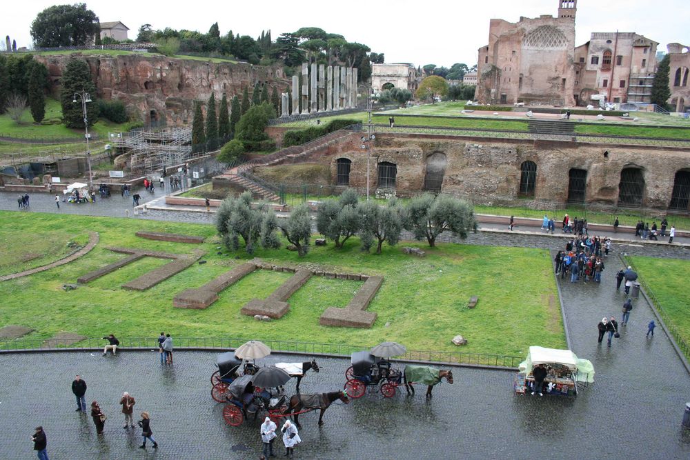 Colloseum in Rom bei Regen