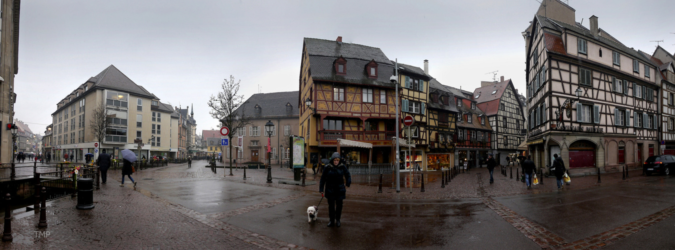 Colmar bei Regen, Elsaß