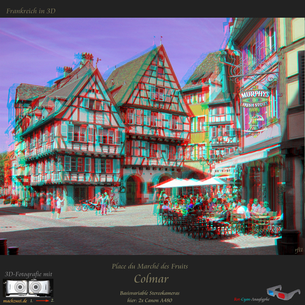 Colmar in 3D: Sonntag am Fruchtmarkt