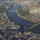 Cologne Dom view from little airplane