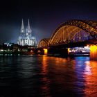 Cologne /Köln Rhein bei Nacht