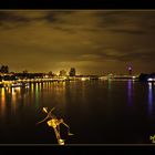 Cologne Rhein Night Skyline