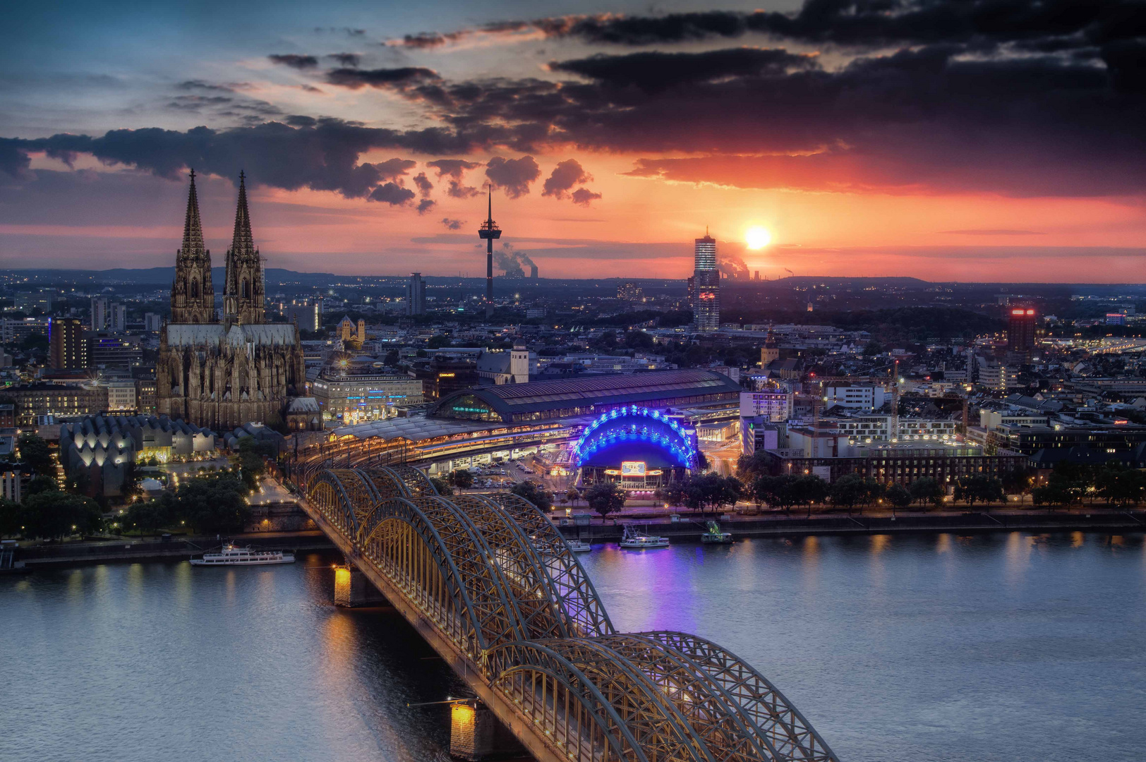 Cologne sunset