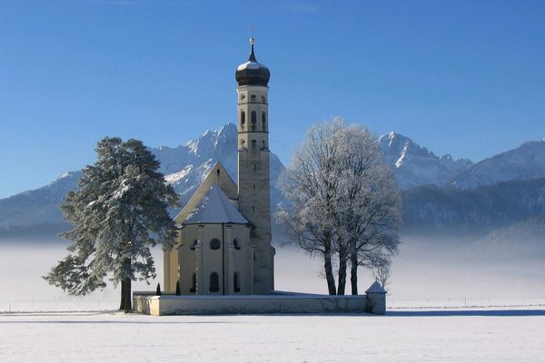 Colomanskirche im Wintergewand!