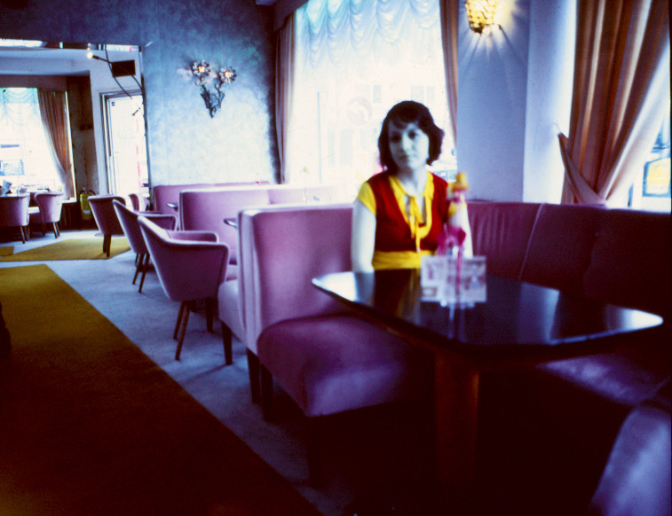 color infrared medium format- Cafe Jasmin