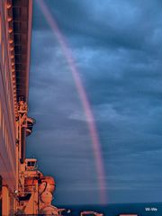 -Color Line- Abendstimmung mit Regenbogen -