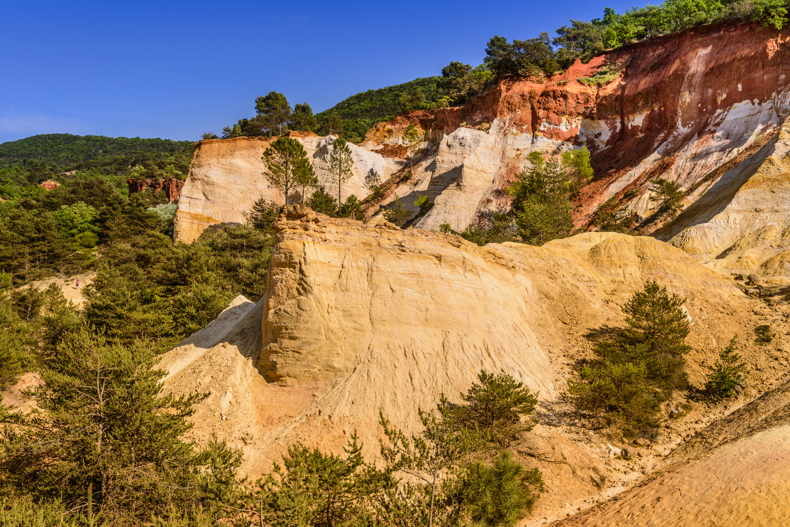 Colorado von Rustrel 2, Vaucluse, Provence, Frankreich