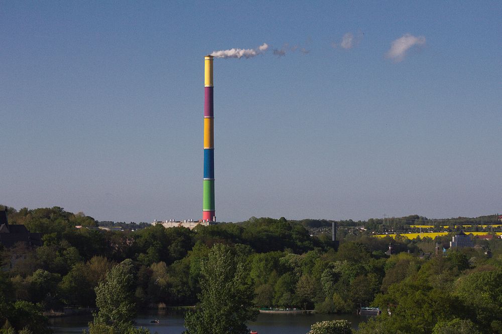 colored chimney
