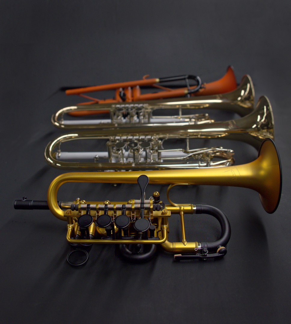 colored trumpets