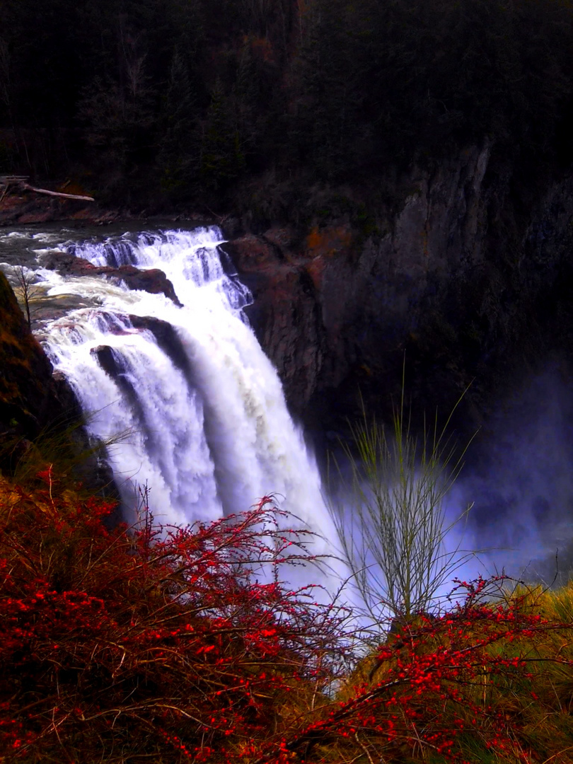 colored waterfall