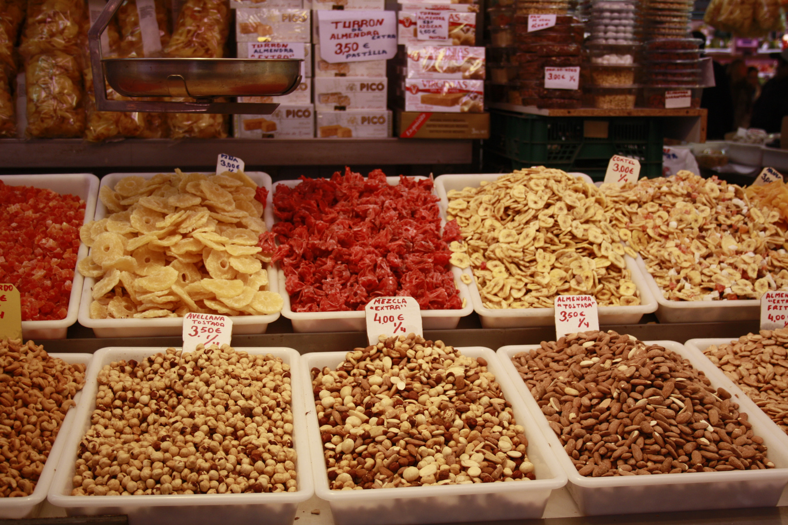 colores del mercado.