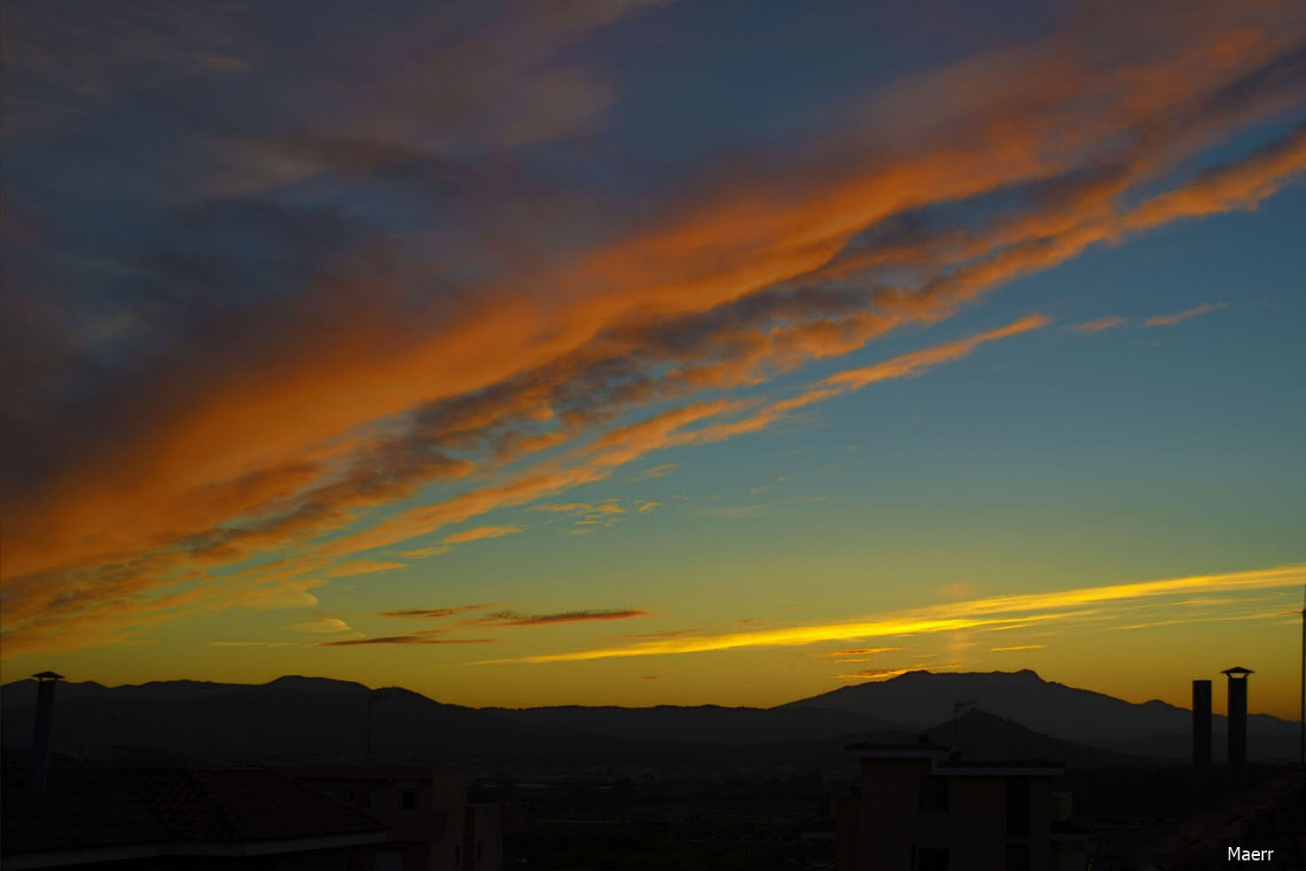 Colores en el cielo de Blanes