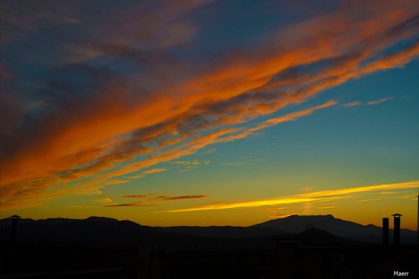 Colores en el cielo de Blanes