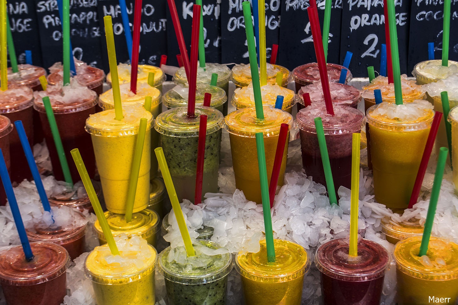 Colores en El Mercado de La Boquería. Barcelona