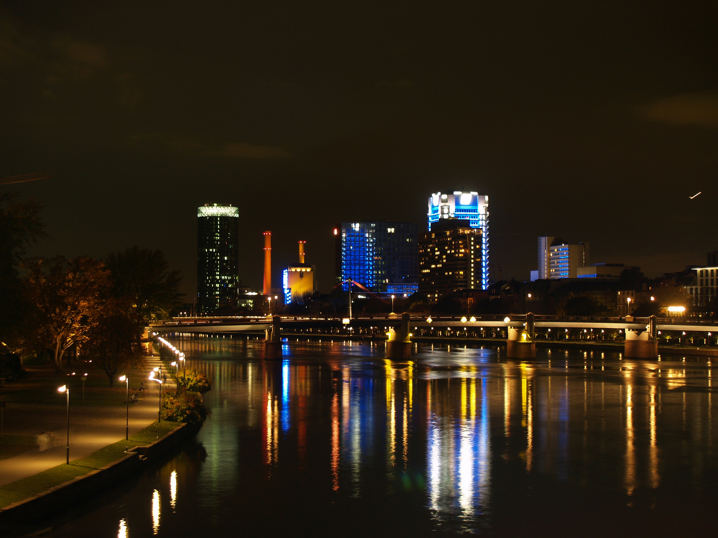 Colores nocturnos de Frankfurt