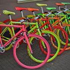 colorful bicycles