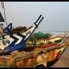 ... Colorful Boats, Kokrobite, Ghana ...