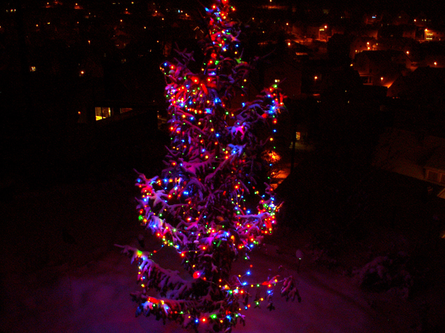 colorful christmas tree