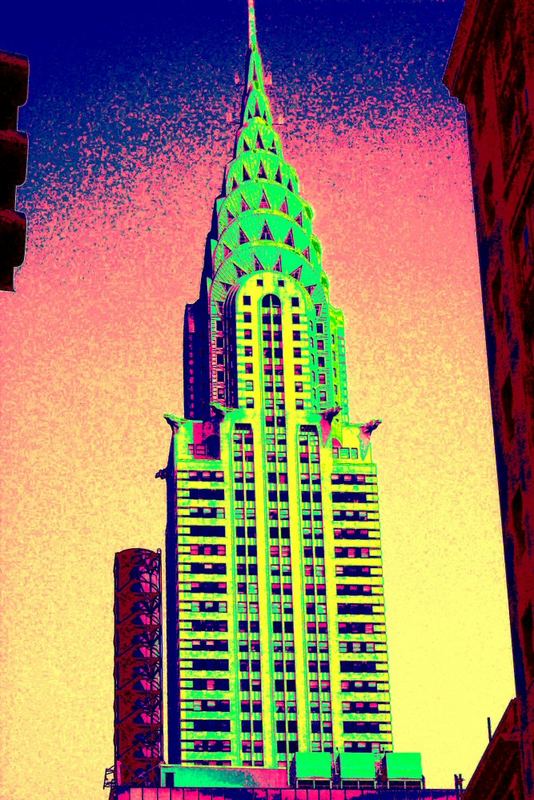 colorful chryslerbuilding