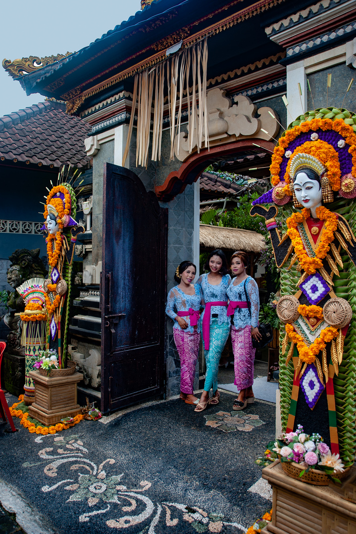 Colorful decorated entrance