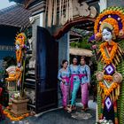 Colorful decorated entrance