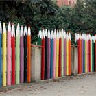 Colorful fence