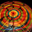 Colorful Ferris Wheel at Night