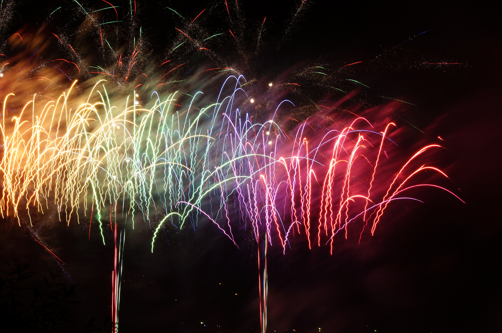 colorful fireworks...