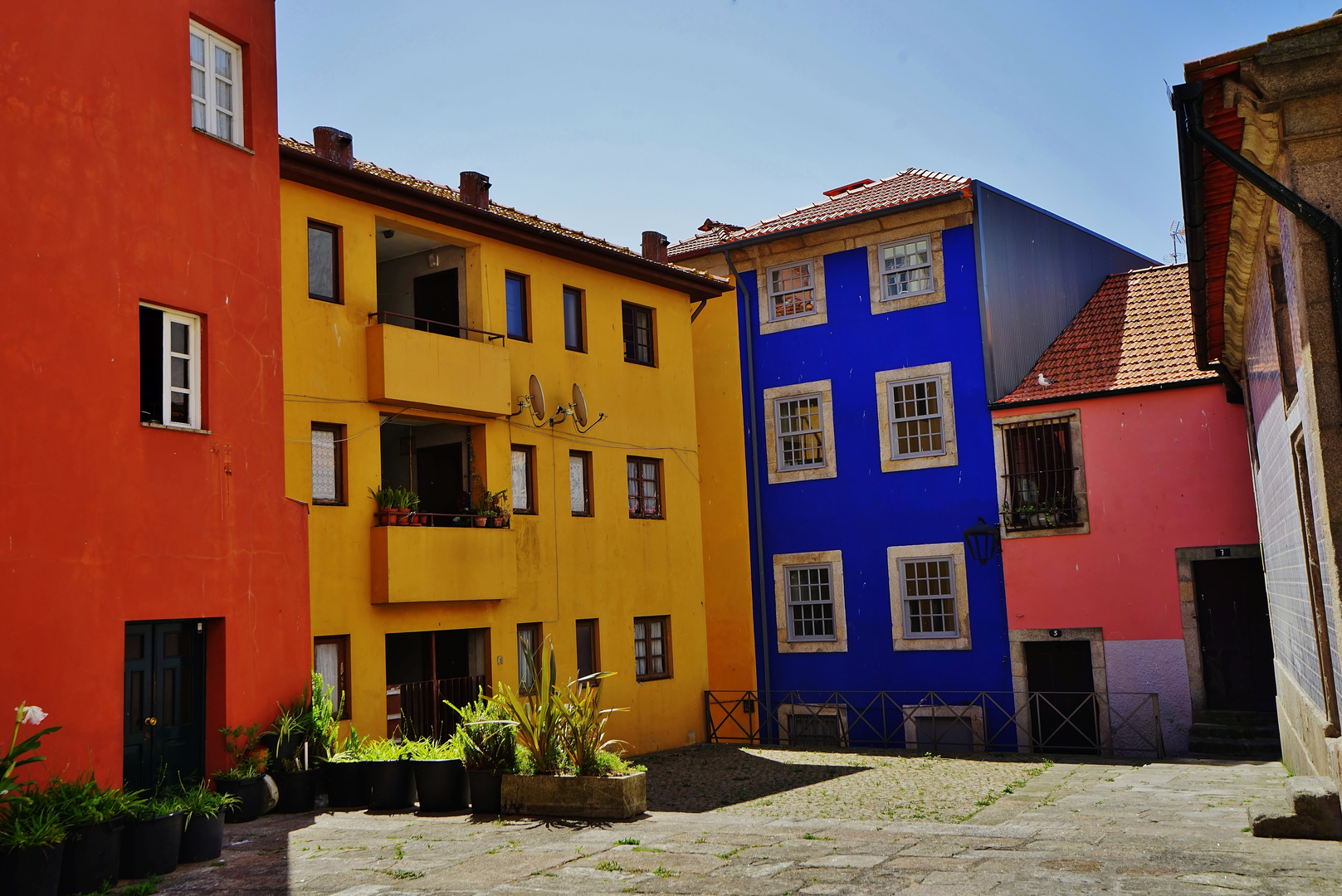 colorful patio