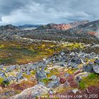 Colorful rainbow volcanic Landmannalaugar mountains in Iceland