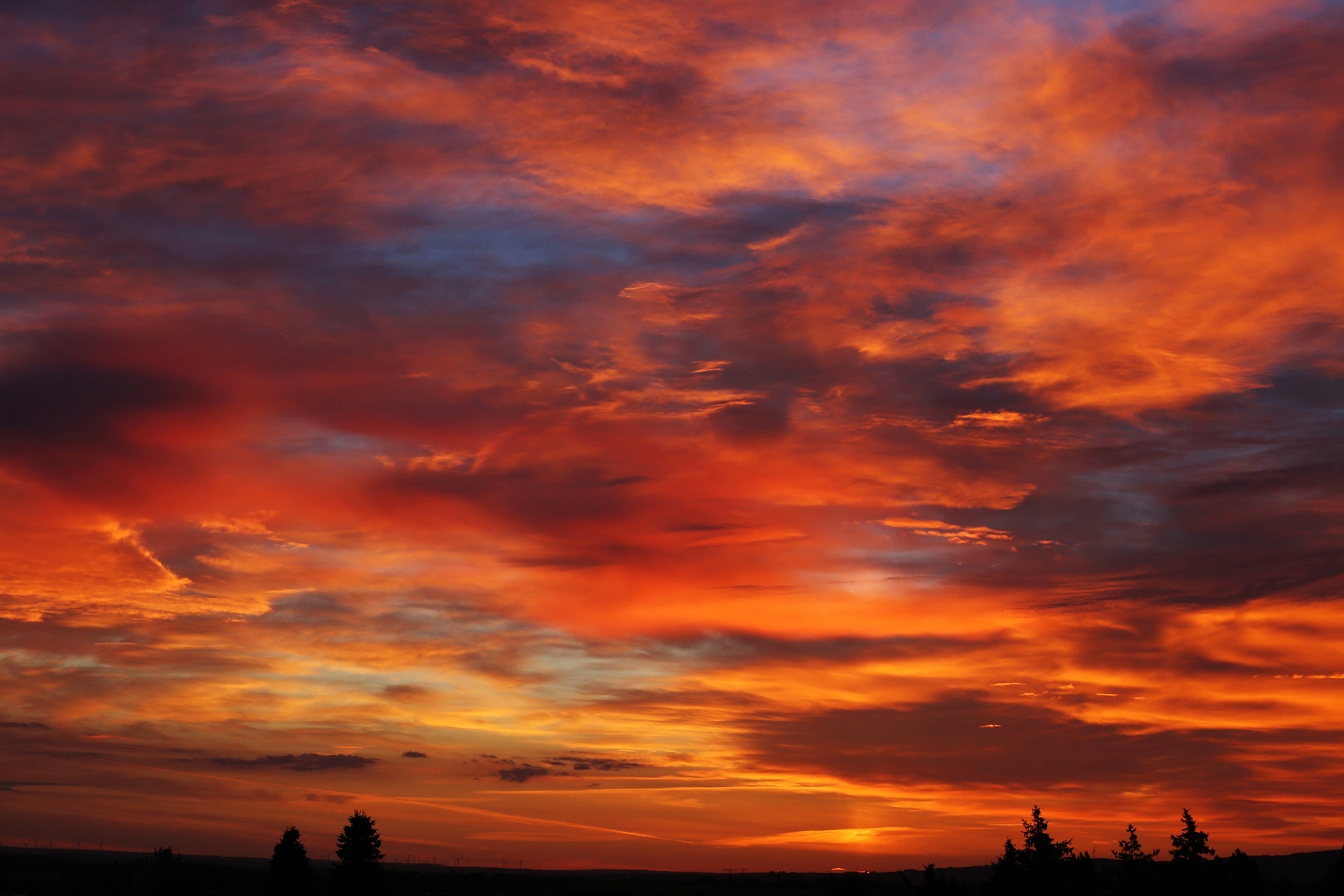 Colorful Sunrise in Erfurt