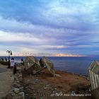 colorful sunset over KSA mountains view from Dahab