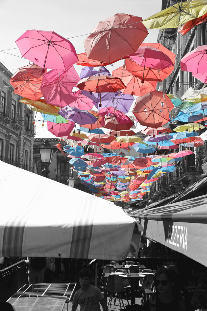 colorful umbrellas