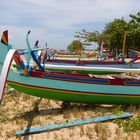 Colorfull ships at Sanurbeach