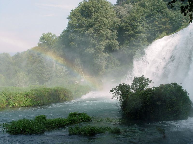 Colori nella cascata delle Marmore.....