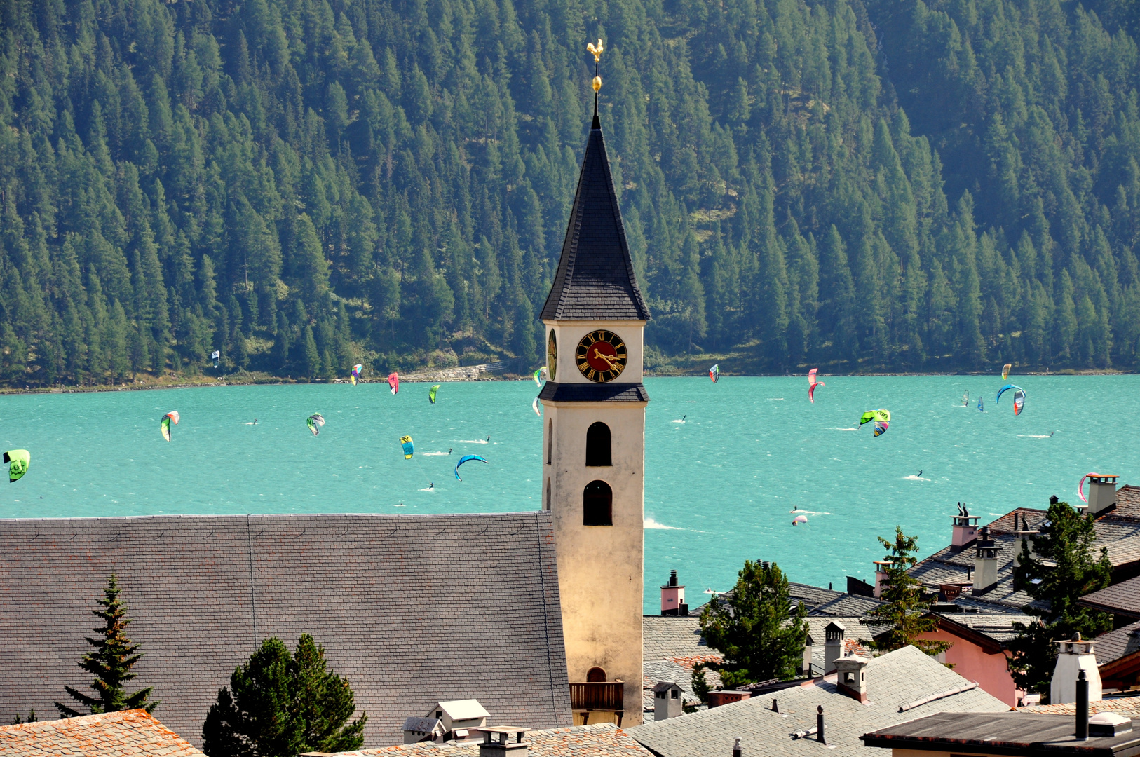 colori sul lago , sky-surf