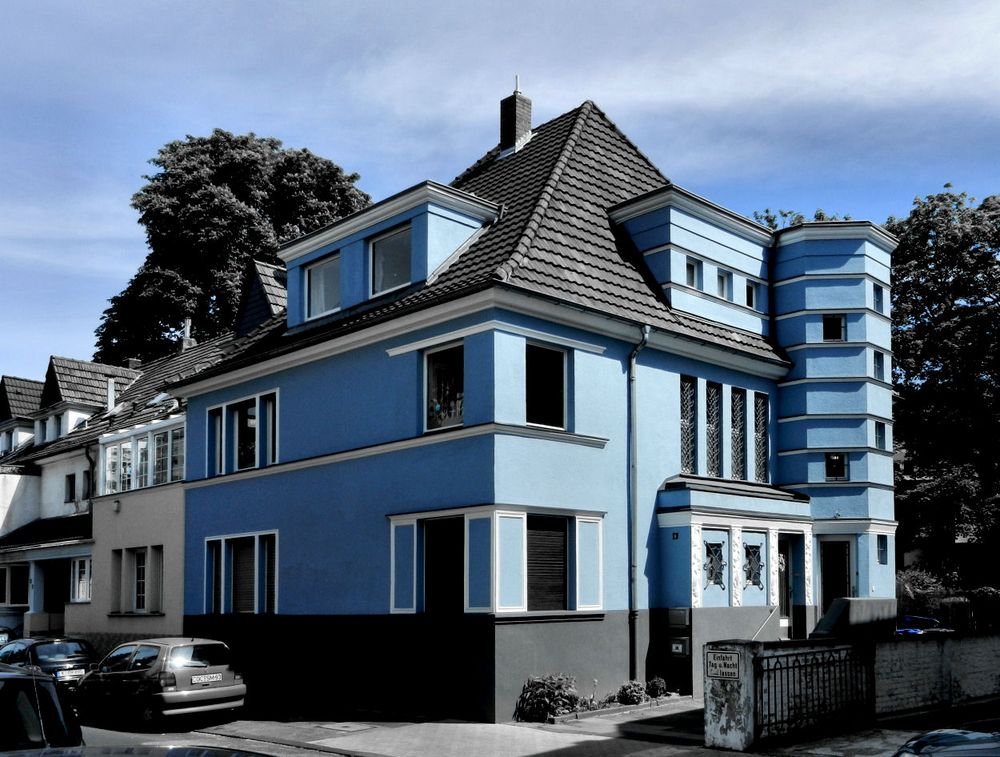 Colorkey - das blaue Haus