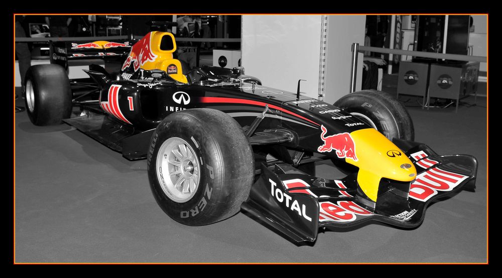 Colorkey des Red Bull von S. Vettel