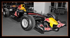 Colorkey des Red Bull von S. Vettel