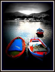 colors in the darkness, Mondello in Sicily