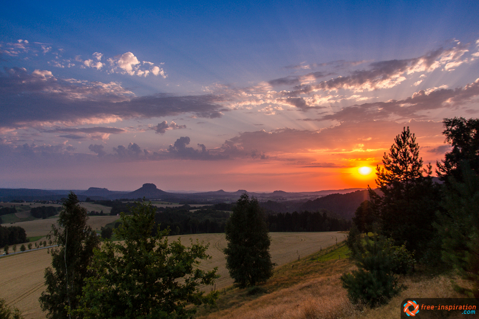 colors of sunset