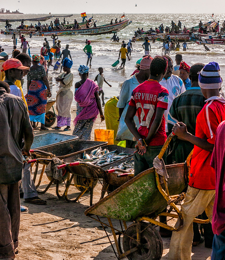 Colors of the Gambian coast