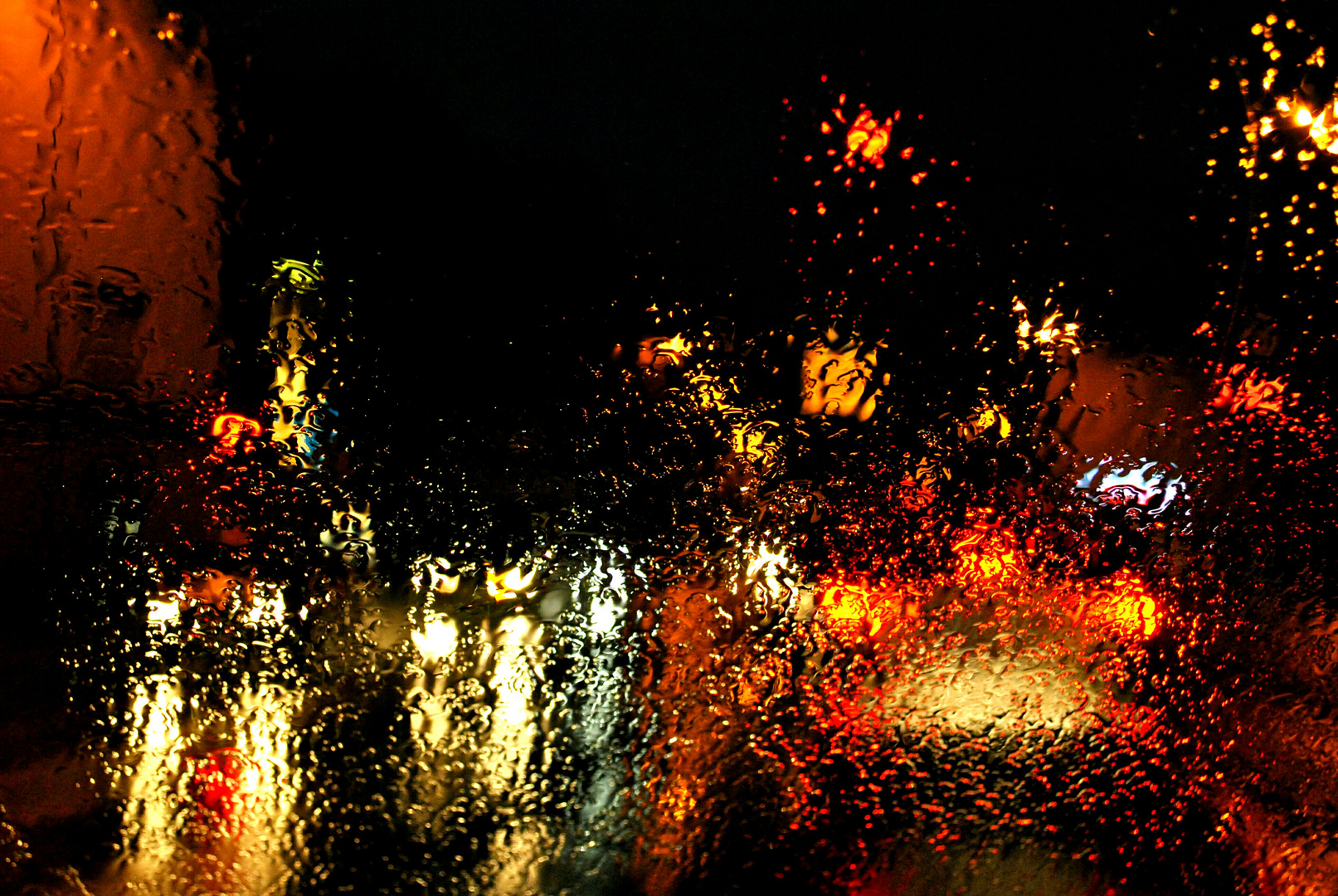 Colors vs lights in Rain..