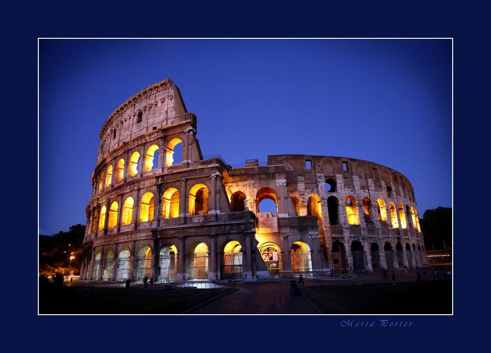 Colosseum at night