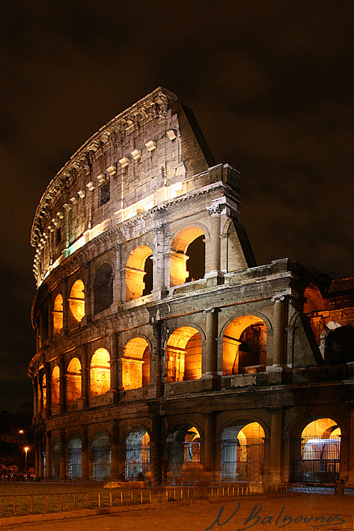 Colosseum at night