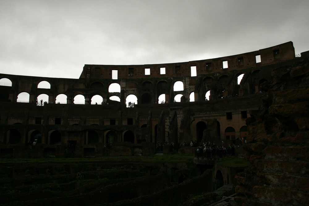 Colosseum bei Regen